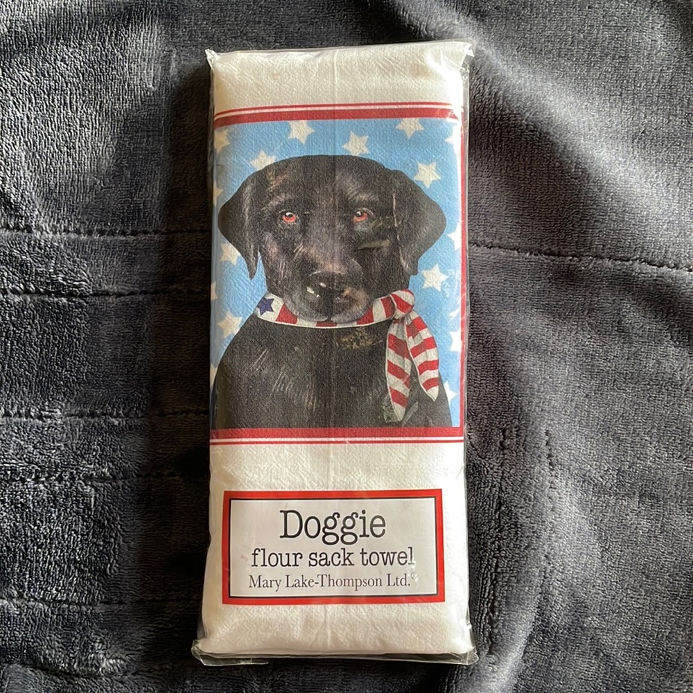 Doggie Flour Sack Towel